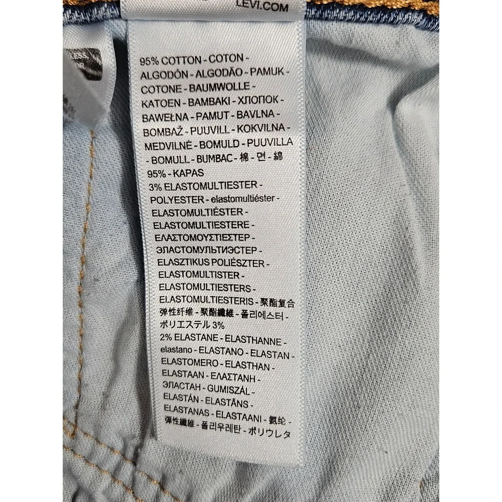 Levis 505 Regular Fit Straight Leg‎ Jeans Mens 38x32 Blue Denim 00505-3171